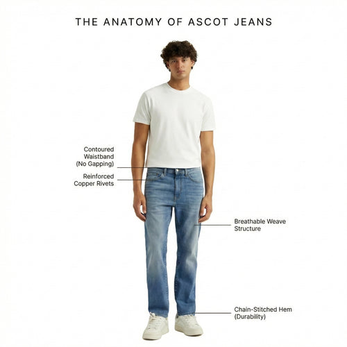 Men's Straight Fit Cotton Jeans